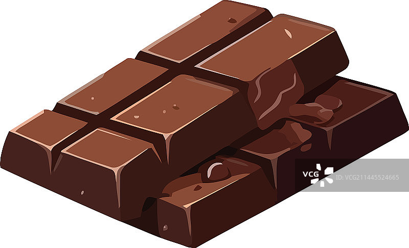 一堆碎黑巧克力棒图片素材
