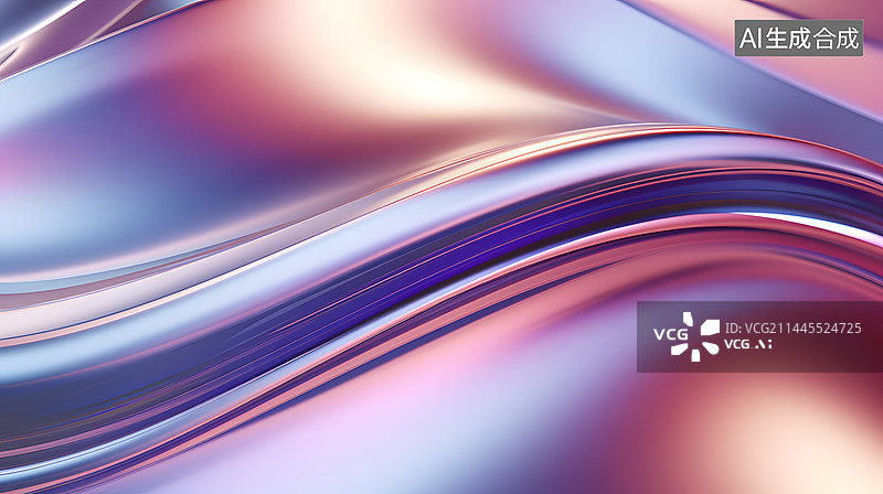 【AI数字艺术】科技液体金属酸性设计抽象图形海报网页PPT背景图片素材