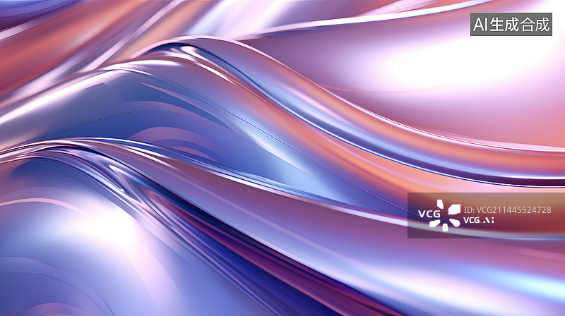 【AI数字艺术】科技液体金属酸性设计抽象图形海报网页PPT背景图片素材