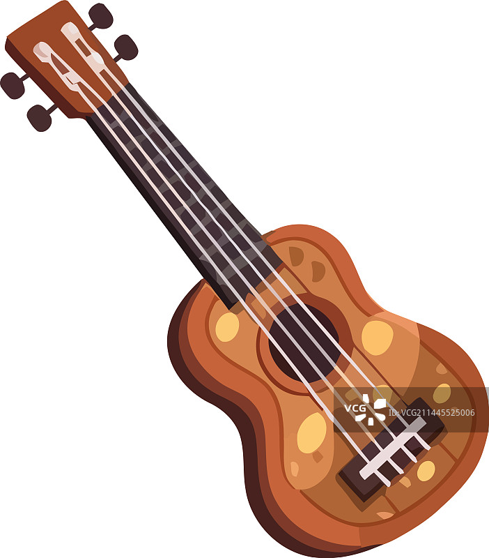 白色背景上的音乐吉他图片素材