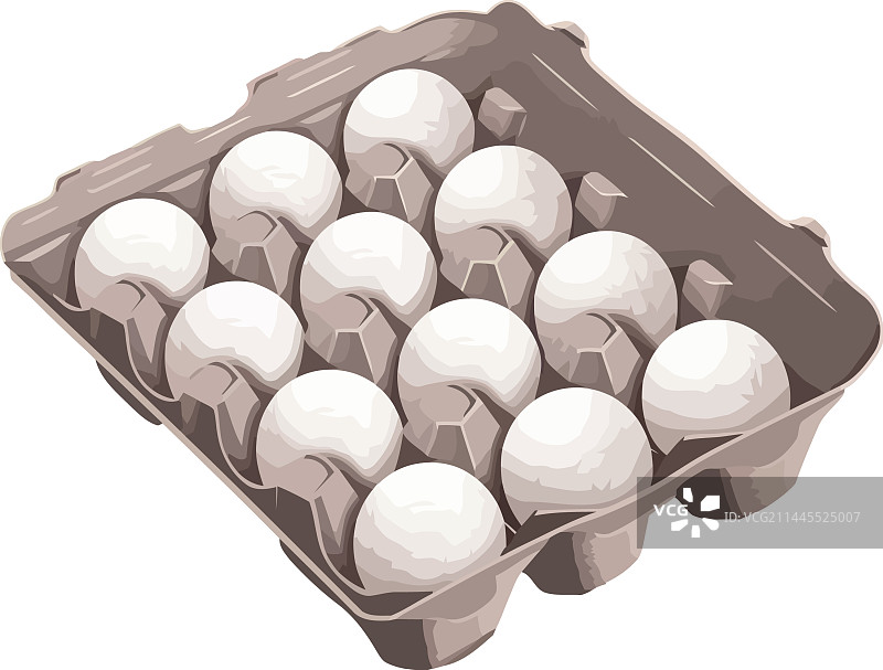 纸板包装盒中的新鲜有机鸡蛋图片素材