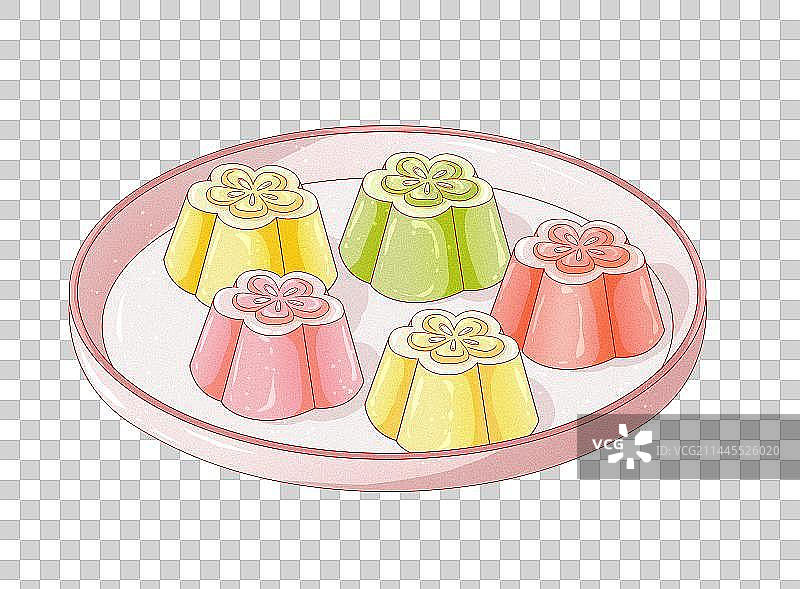 杭州特色美食小吃定胜糕图片素材