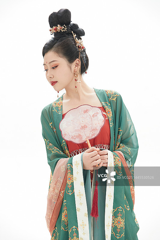大唐风韵女性古装造型图片素材