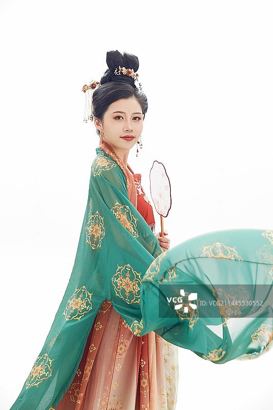 大唐风韵女性古装造型图片素材