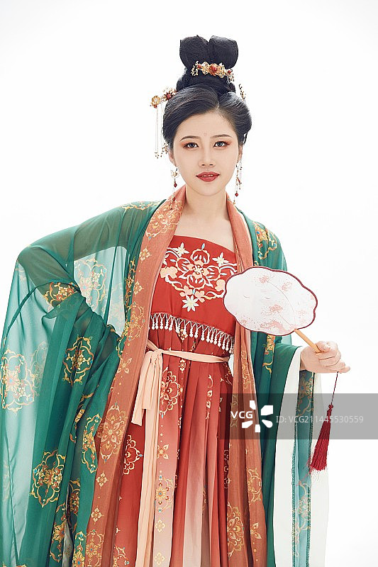 大唐风韵女性古装造型图片素材