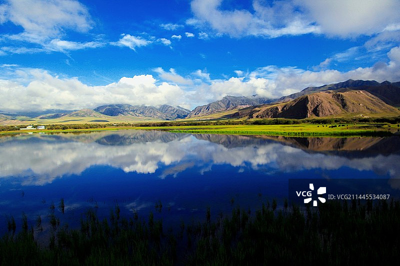甘南藏族自治州湿地景观图片素材