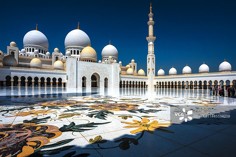阿布扎比大清真寺图片素材