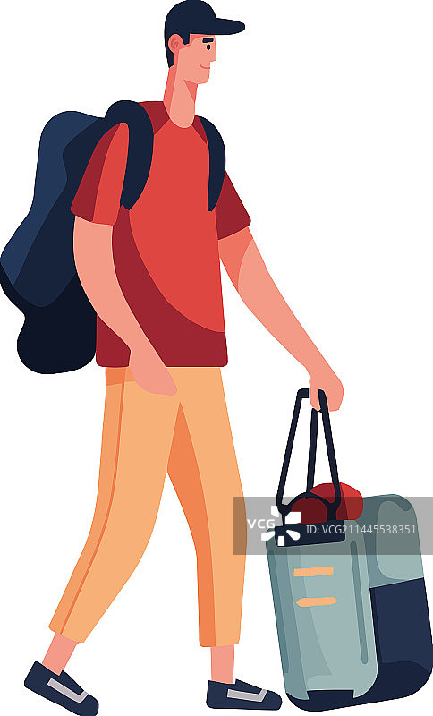 背包客的探险之旅图片素材