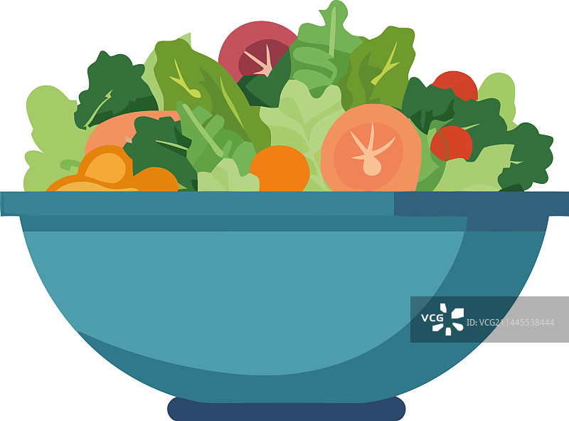 新鲜有机蔬菜沙拉图片素材