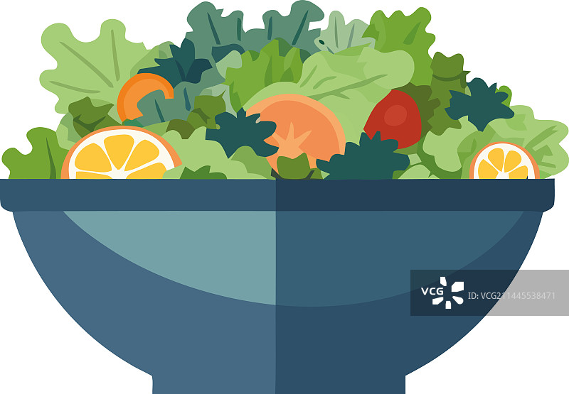 适合素食者的健康新鲜沙拉午餐图片素材