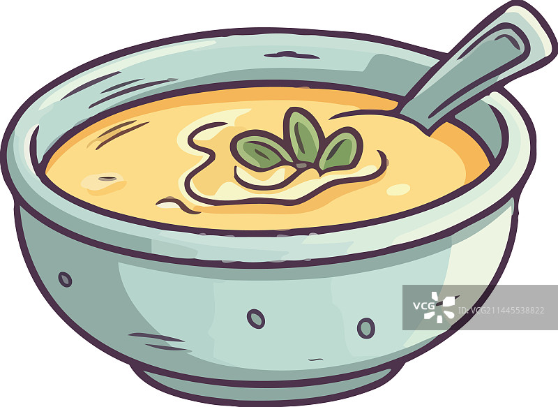 用香料烹制的健康素食汤图片素材