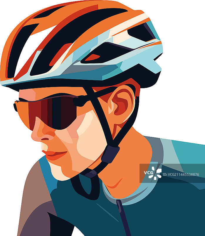 速度骑行的极限运动运动员图片素材