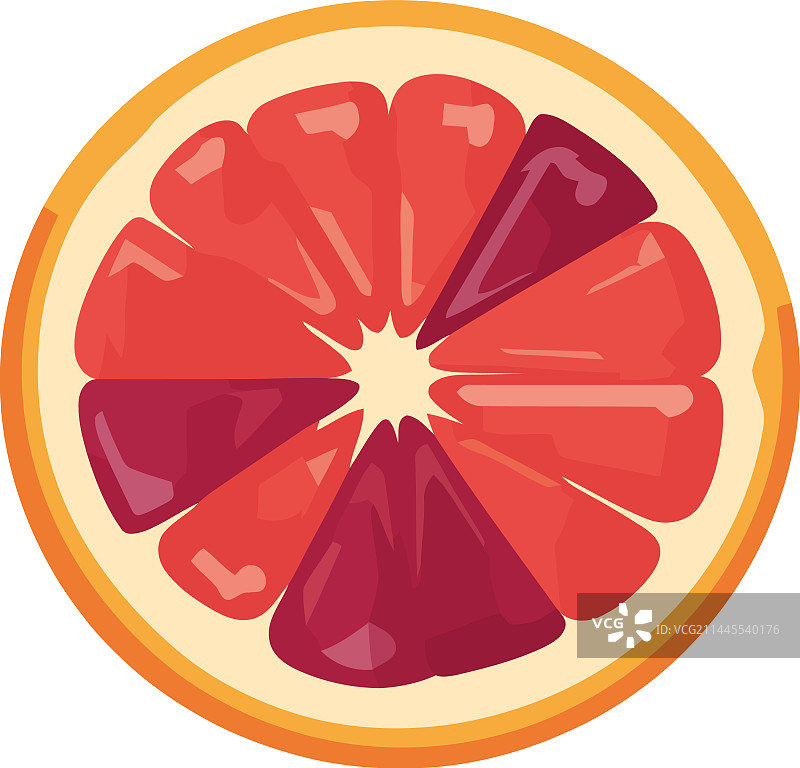 多汁的柑橘水果切片图片素材