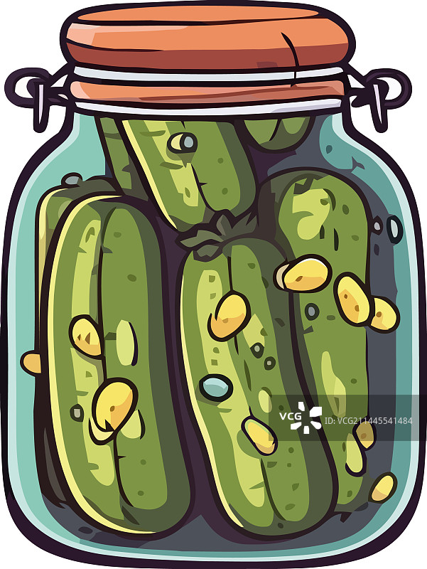 醋腌酸黄瓜图片素材