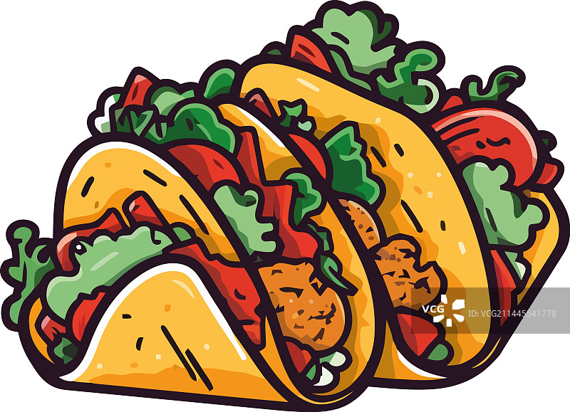 牛肉香菜美味玉米卷图片素材