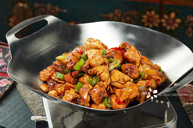 干锅鸡干锅鸡丁图片素材
