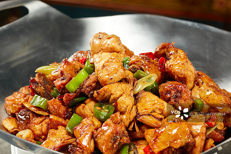 干锅鸡干锅鸡丁图片素材