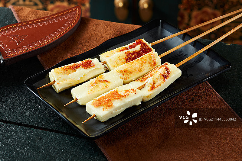 蒙古烤奶豆腐烤酸奶图片素材