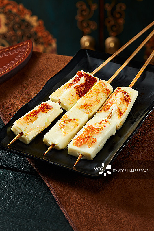 蒙古烤奶豆腐烤酸奶图片素材