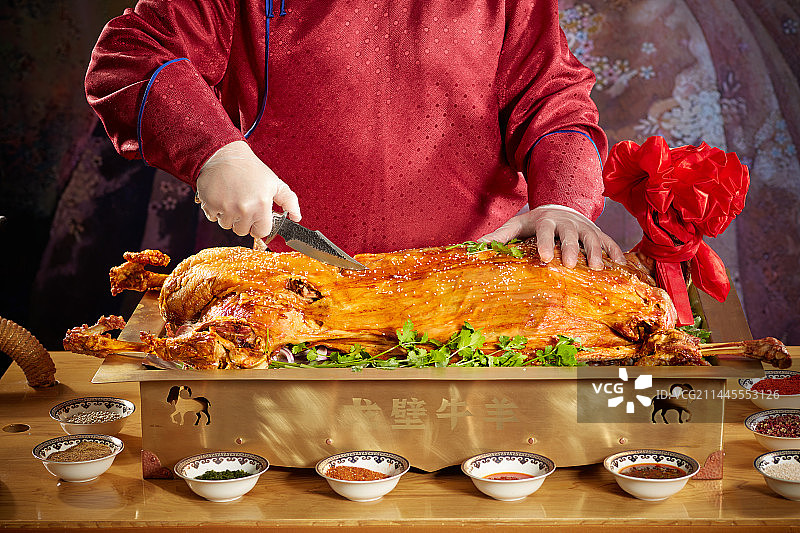 蒙古烤全羊图片素材