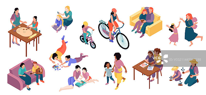 2.5D母亲节素材图片素材