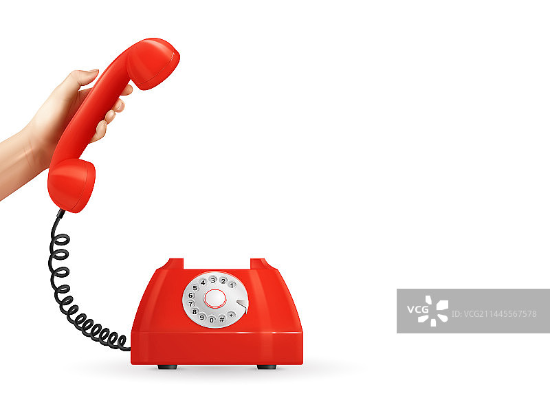 手持旋转电话构图图片素材