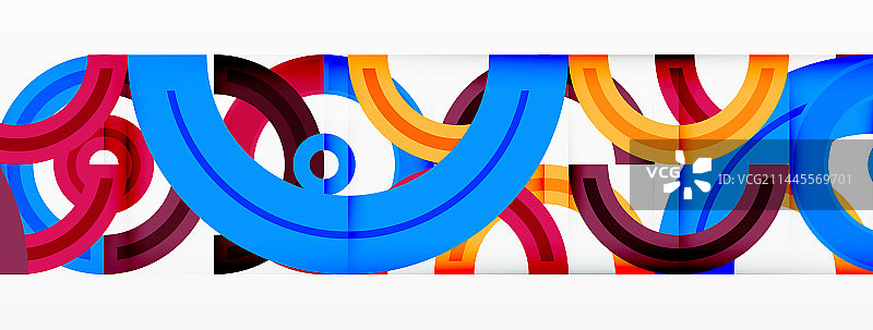 彩色的圆形抽象背景，充满活力图片素材