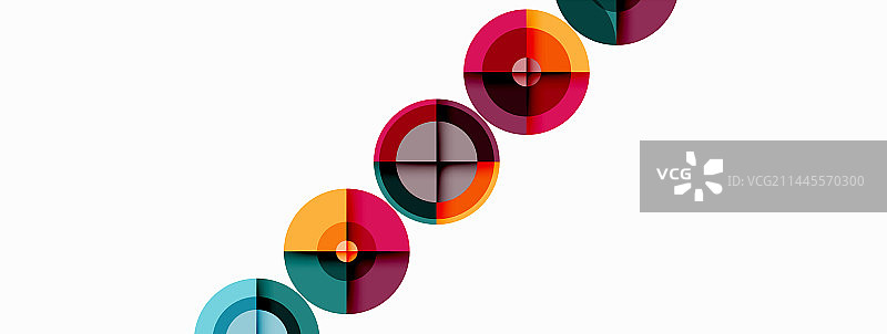 带阴影的圆圈时髦的最小几何图片素材