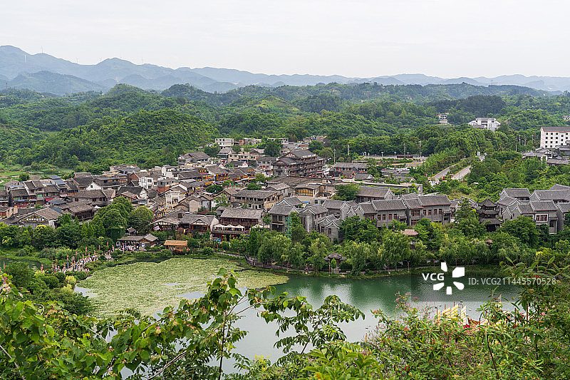 贵州贵阳青岩古镇定广门风光图片素材