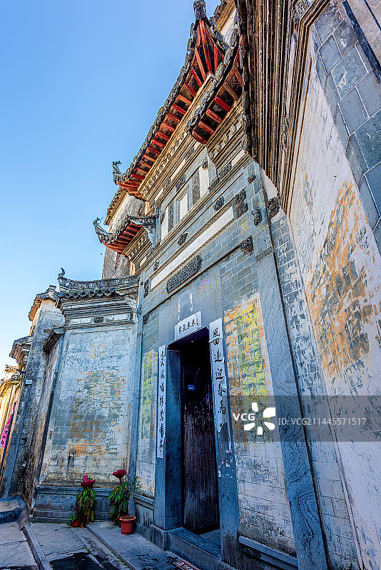 中国安徽黄山黟县西递古村膺福堂图片素材