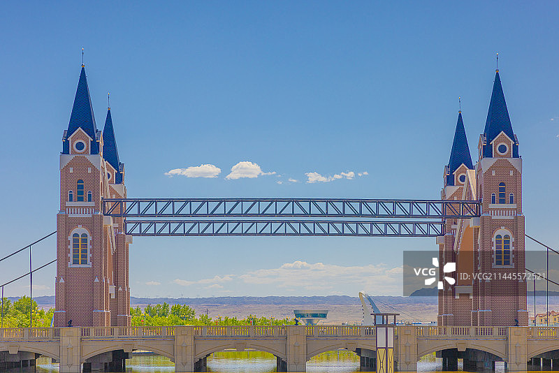 布尔津桥图片素材