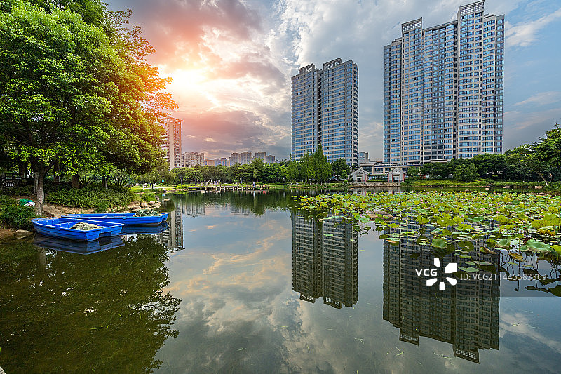 中国福建龙岩城市风光图片素材