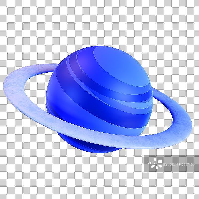 3D卡通风格彩色星球免抠元素图片素材