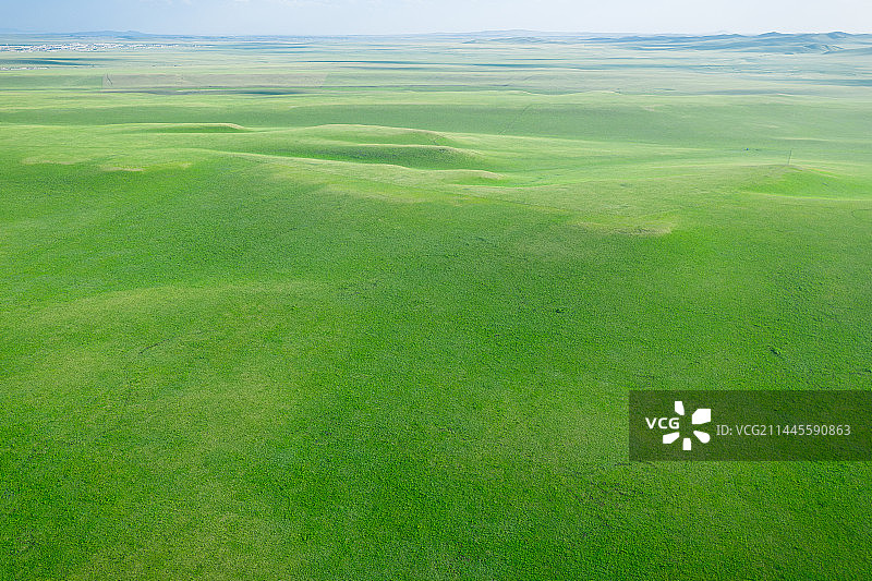 航拍内蒙古克什克腾旗达达线大草原图片素材