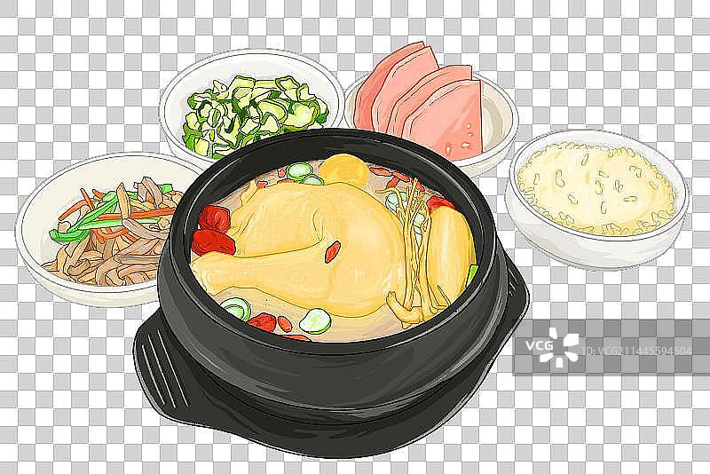 参鸡汤图片素材