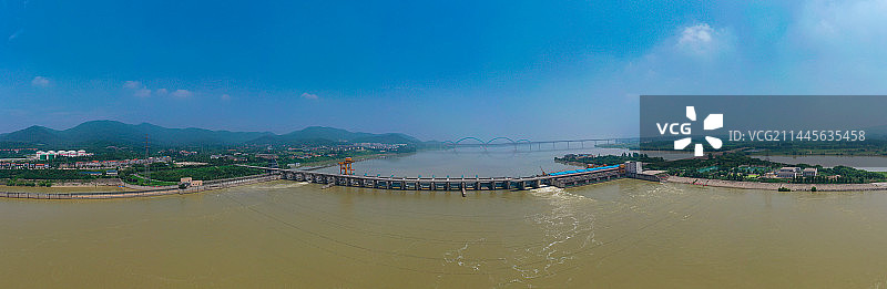 湖北襄阳崔家营大坝图片素材