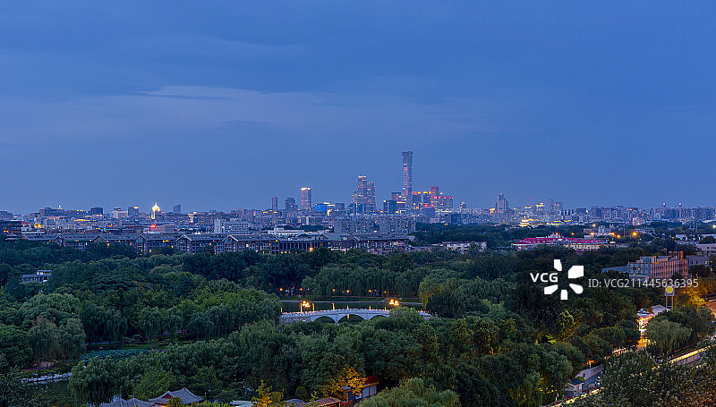 北京天际线图片素材