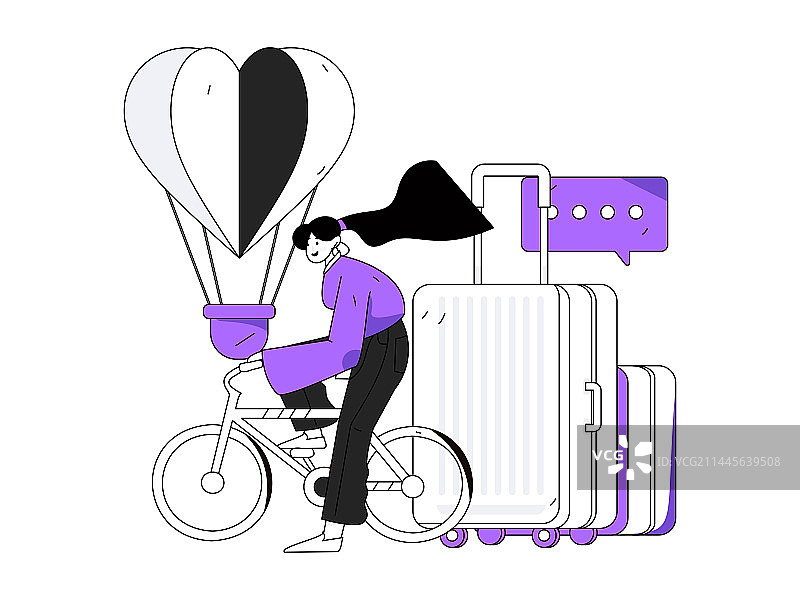 节假日旅游出行人物互联网背景矢量手绘插画图片素材