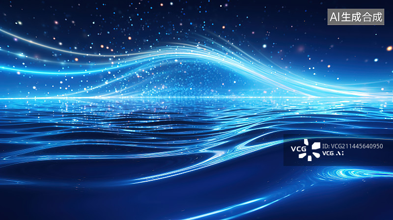 【AI数字艺术】抽象科技概念背景图片素材