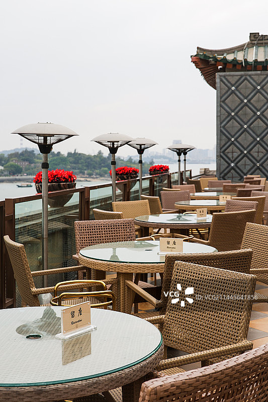 厦门鹭江宾馆阳台、露台、餐厅建筑图片素材