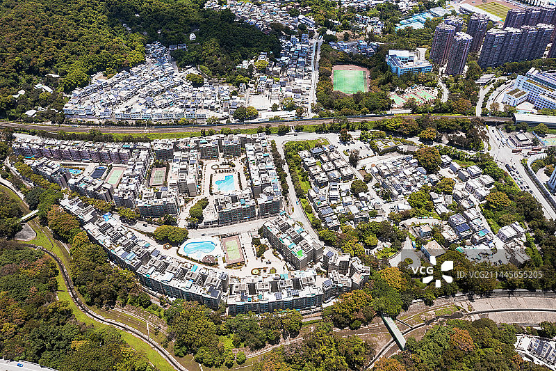 香港大埔区住宅区图片素材