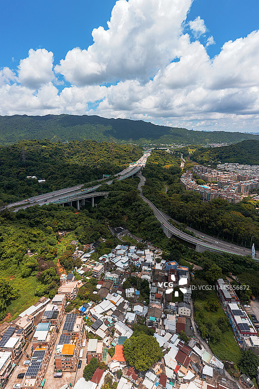 香港大埔区住宅区图片素材