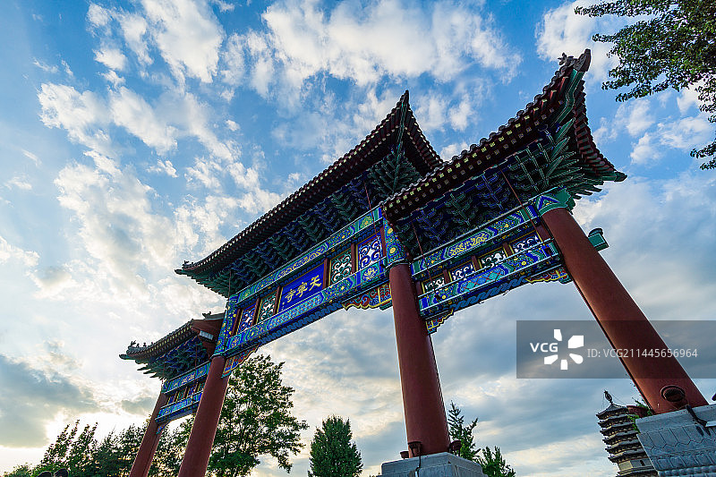 河北正定天宁寺牌楼图片素材