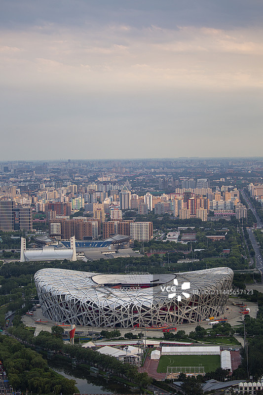 国家体育场-鸟巢俯拍图片素材