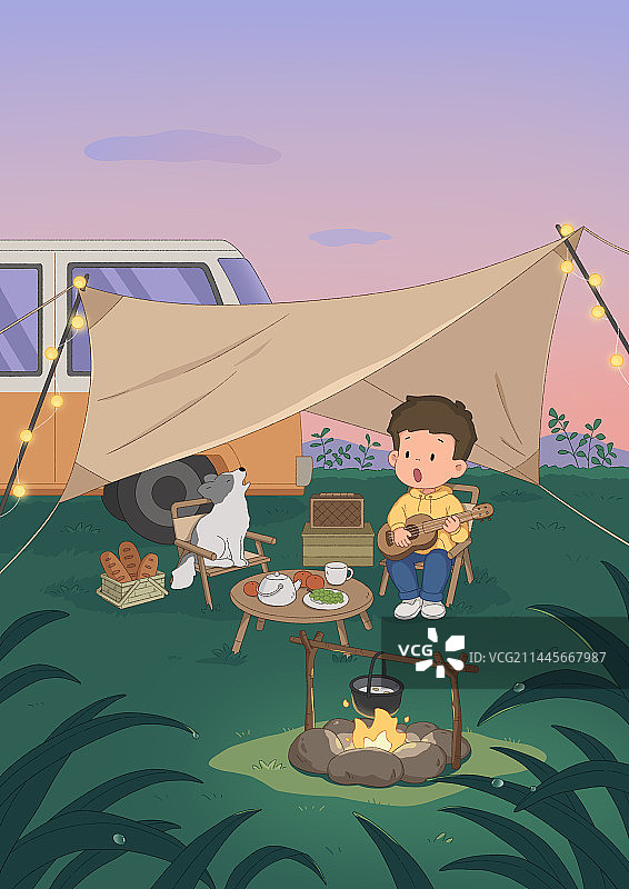 白露露营图片素材