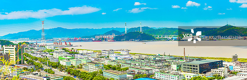 台州椒江医药园区向海而兴图片素材