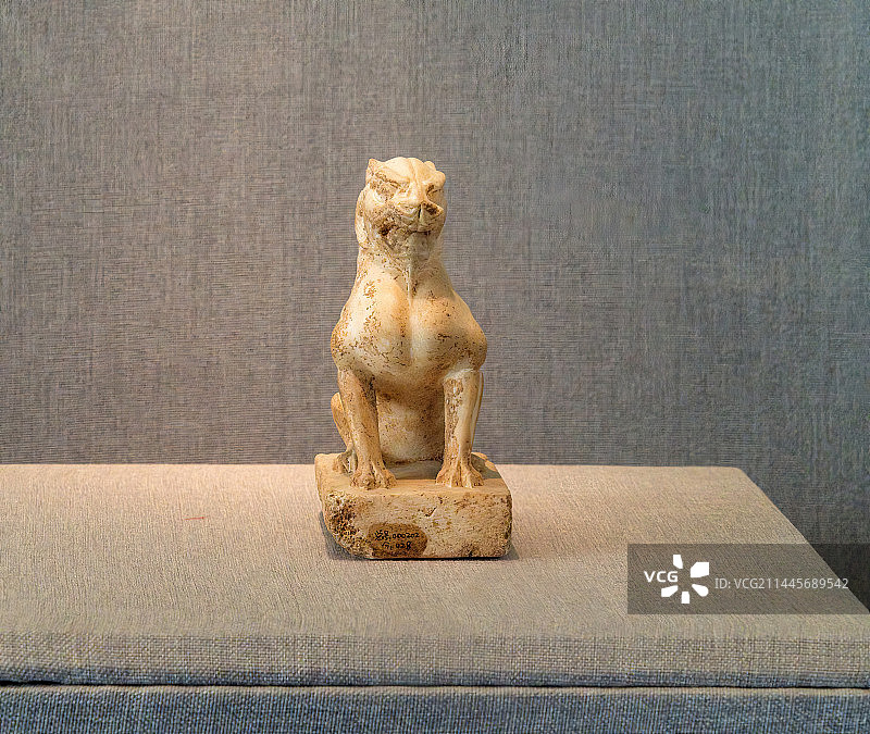 中国古代石雕，狮形白石镇图片素材