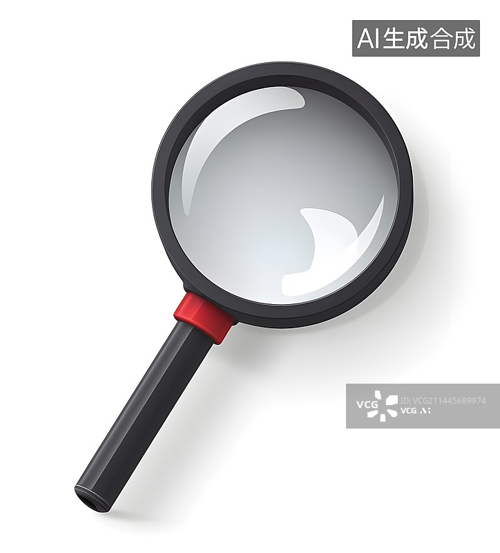 【AI数字艺术】AIGC:放大镜 元素图片素材