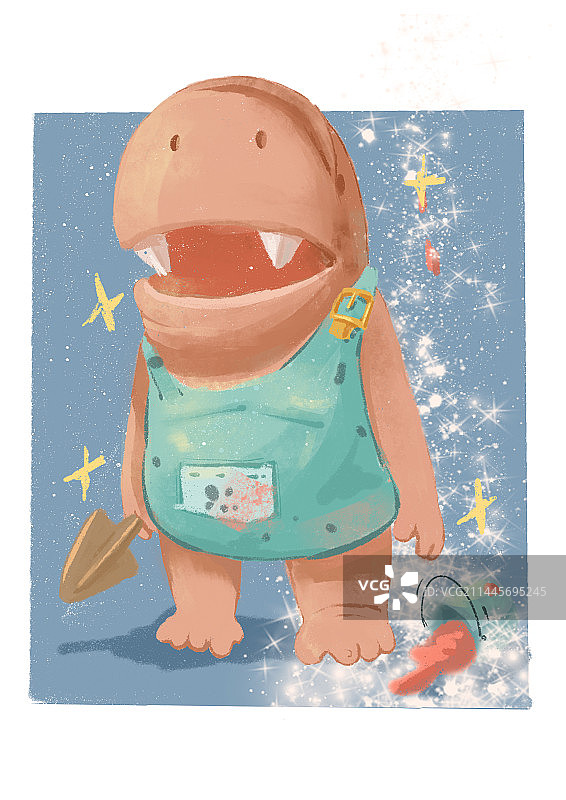 绘本牛卡通图片素材