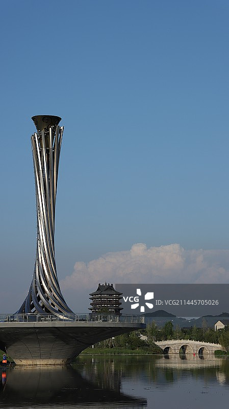 东安湖大运火炬塔图片素材